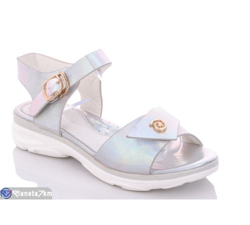 Дитячі босоніжки на літо (8 пар р.31-36) срібний  "Laifakids"