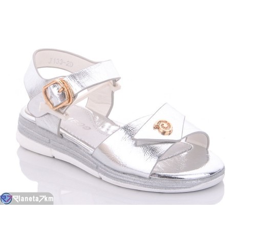 Дитячі босоніжки на літо (8 пар р.26-31) срібний  "Laifakids"