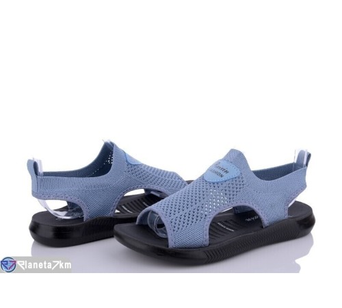 Босоніжки жіночі на літо (8 пар р.36-41) блакитний  "DIXA"