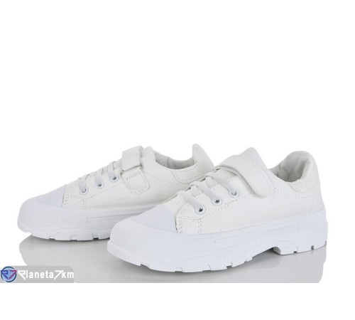 Дитячі кеди на весну/осінь (8 пар р.32-37) білий  "Laifakids"