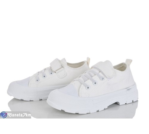 Дитячі кеди на весну/осінь (8 пар р.32-37) білий  "Laifakids"