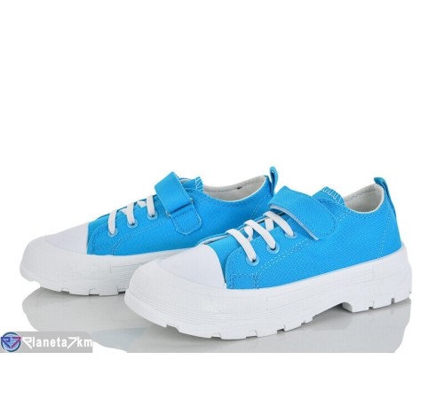 Дитячі кеди на весну/осінь (8 пар р.32-37) блакитний  "Laifakids"