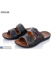 Шлепки чоловічі на літо (6 пар р.41-45) чорний  "Spencer"