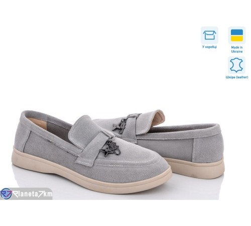 Туфлі жіночі на весну/осінь (6 пар р.36-40) сірий  "GARRA"