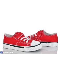 Дитячі кеди на весну/осінь (12 пар р.31-36) червоний  "Laifakids"