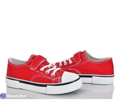Дитячі кеди на весну/осінь (12 пар р.31-36) червоний  "Laifakids"