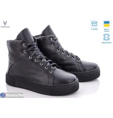 Черевики жіночі на зиму (6 пар р.36-40) чорний  "Viscala"