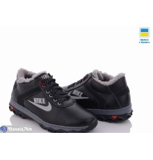 Кросівки чоловічі на зиму (8 пар р.40-45) чорний  "LEOBAZA"