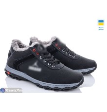 Черевики чоловічі на зиму (8 пар р.40-45) чорний  "LEOBAZA"