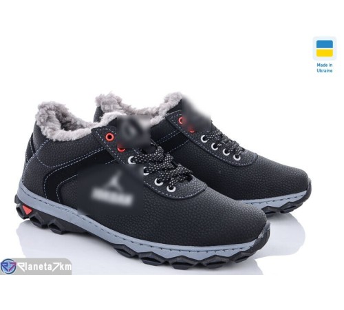 Черевики чоловічі на зиму (8 пар р.40-45) чорний  "LEOBAZA"