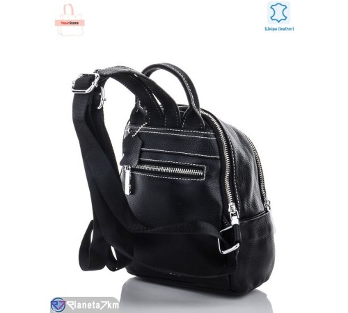 Рюкзак жіночий 25*20*11 см, чорний "ROUTStok" Рюкзак жіночий 25*20*11 см, чорний "ROUTStok"