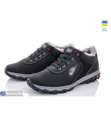 Черевики чоловічі на зиму (8 пар р.40-45) чорний  "LEOBAZA"