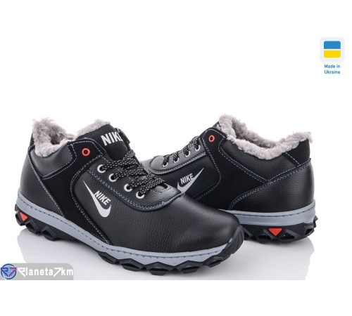 Черевики чоловічі на зиму (8 пар р.40-45) чорний  "LEOBAZA"