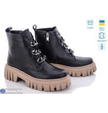 Черевики жіночі на весну/осінь (6 пар р.36-40) чорний  "GARRA"
