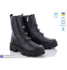 Черевики жіночі на весну/осінь (6 пар р.36-40) чорний  "GARRA"