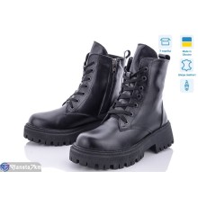 Черевики жіночі на зиму (6 пар р.36-39) чорний  "Linda"