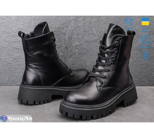 Черевики жіночі на зиму (6 пар р.36-39) чорний  "Linda"