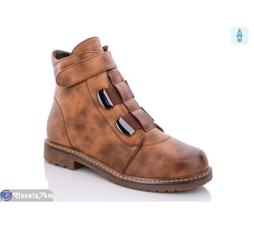 Черевики жіночі на зиму (6 пар р.36-41) коричневий  "Loska"