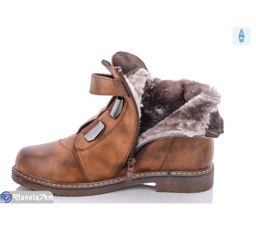 Черевики жіночі на зиму (6 пар р.36-41) коричневий  "Loska"
