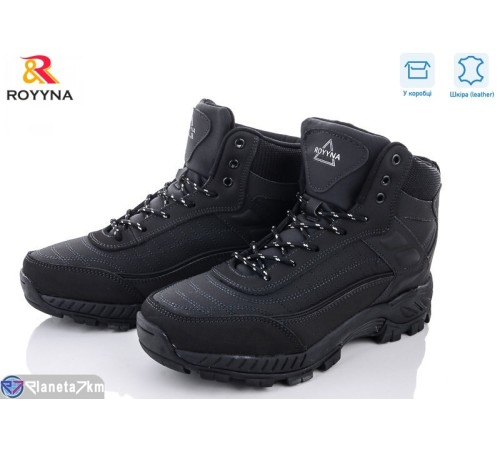 Черевики чоловічі на зиму (8 пар р.41-46) чорний "ROYYNA" Черевики чоловічі на зиму (8 пар р.41-46) чорний "ROYYNA"