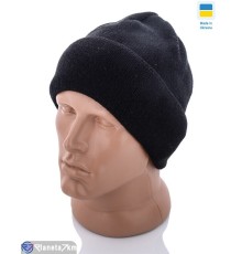 Шапка чоловіча на зиму (5 шт. р.сетка One size) чорний  "KINDER"