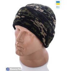 Шапка чоловіча на зиму (10 шт. р.сетка One size) мікс  "KINDER"