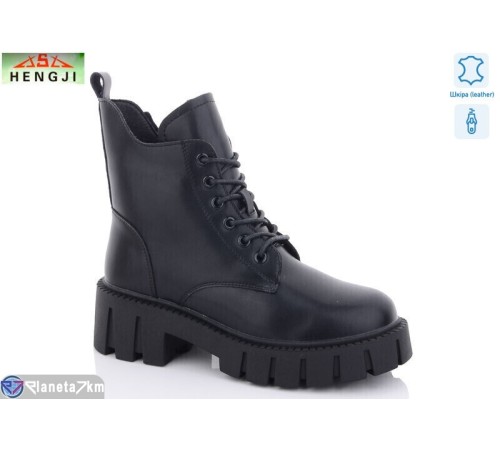 Черевики жіночі на зиму (6 пар р.36-41) чорний  "HENGJI-ELENA"