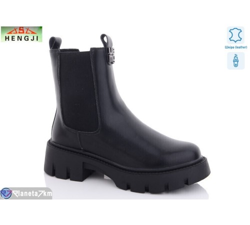 Черевики жіночі на зиму (6 пар р.36-41) чорний  "HENGJI-ELENA"