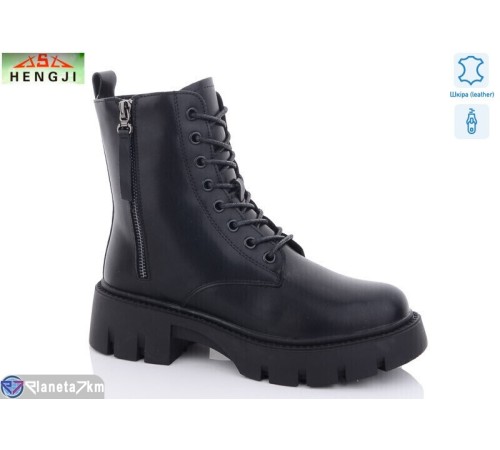 Черевики жіночі на зиму (6 пар р.36-41) чорний  "HENGJI-ELENA"