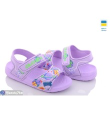 Дитячі босоніжки на літо (12 пар р.30-35) фіолетовий  "LULI"