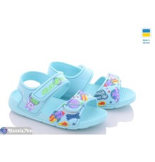 Дитячі босоніжки на літо (12 пар р.30-35) блакитний  "LULI"