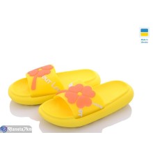 Шлепки дитячі на літо (12 пар р.30-35) жовтий  "LULI"