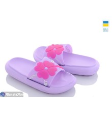 Шлепки дитячі на літо (12 пар р.30-35) фіолетовий  "LULI"