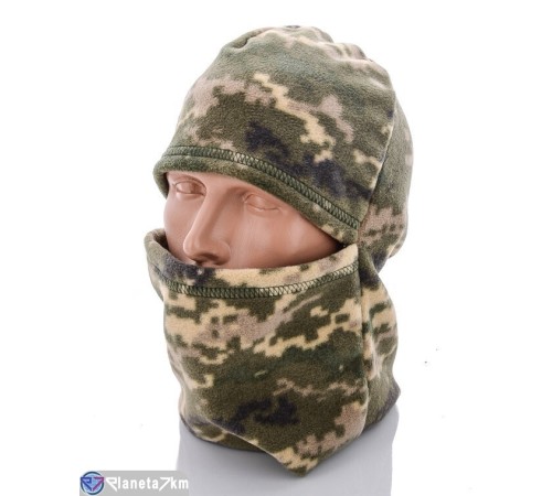 Балаклава чоловіча на зиму (3 шт. р.сетка One size) хакі  "CAROLLA"