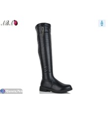 Ботфорти жіночі на зиму (6 пар р.36-41) чорний  "Aba"