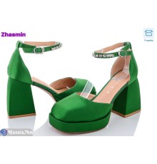 Туфлі жіночі на літо (6 пар р.36-40) зелений  "Zhasmin"