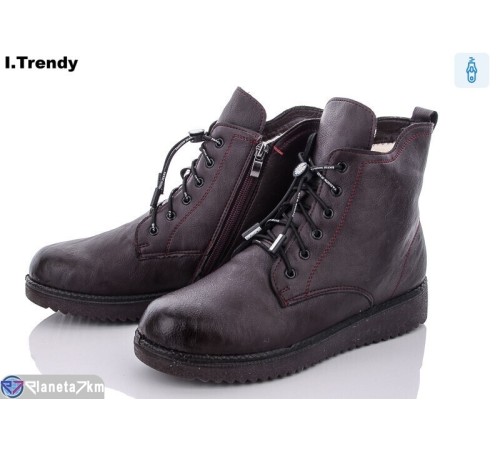 Черевики жіночі на зиму (8 пар р.37-42) фіолетовий  "Trendy" Черевики жіночі на зиму (8 пар р.37-42) фіолетовий  "Trendy"