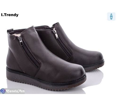 Черевики жіночі на зиму (8 пар р.37-42) коричневий  "Trendy" Черевики жіночі на зиму (8 пар р.37-42) коричневий  "Trendy"