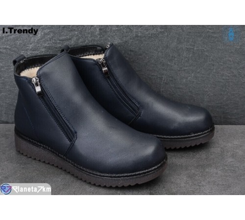 Черевики жіночі на зиму (8 пар р.37-42) синій  "Trendy" Черевики жіночі на зиму (8 пар р.37-42) синій  "Trendy"