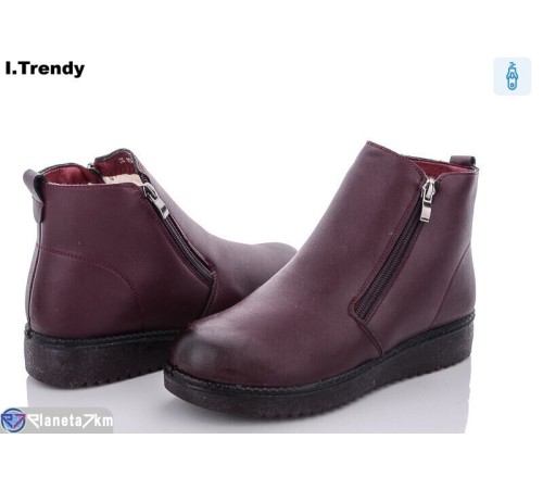 Черевики жіночі на зиму (8 пар р.37-42) бордовий  "Trendy" Черевики жіночі на зиму (8 пар р.37-42) бордовий  "Trendy"