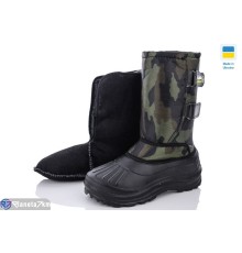 Чоловічі чоботи з піни на зиму (12 пар р.41-46) зелений  "Gelena"