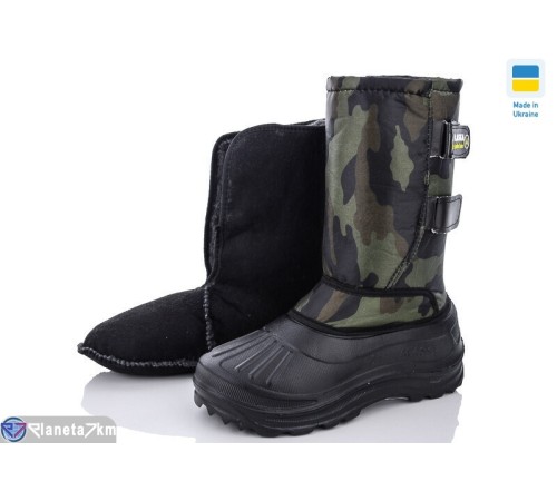 Чоловічі чоботи з піни на зиму (12 пар р.41-46) зелений  "Gelena"