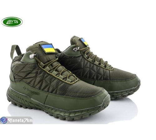 Черевики чоловічі на зиму (8 пар р.41-46) зелений  "Bayota"