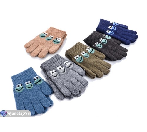 Рукавички дитячі на весну/осінь (12 шт. р.сетка 3-5) мікс  "RUBIBAS"