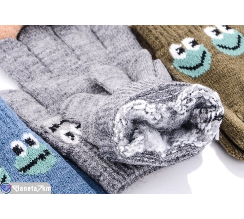 Рукавички дитячі на весну/осінь (12 шт. р.сетка 3-5) мікс  "RUBIBAS"