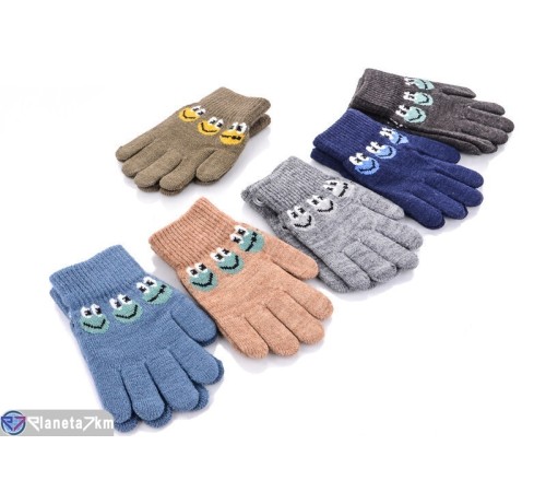 Рукавички дитячі на весну/осінь (12 шт. р.сетка 5-7) мікс  "RUBIBAS"