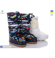 Місяцеходи жіночі на зиму (3 пар р.37-42) синій  "Viscala"