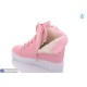 Снікерси жіночі на зиму (8 пар р.36-41) рожевий "YAMMI SHOES"
