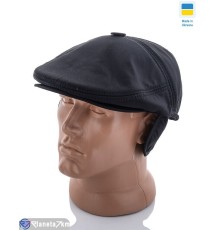 Кепка чоловіча на зиму (5 шт. р.сетка 56-60) чорний  "VIOLA"