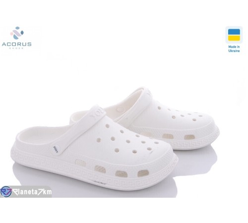 Кроки на літо (12 пар р.36-41) білий "Acorus" Кроки на літо (12 пар р.36-41) білий "Acorus"
